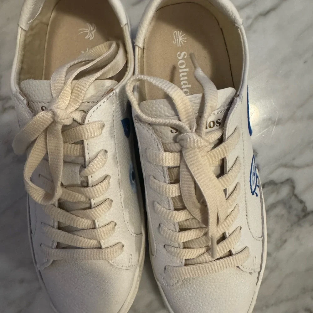 Soludos Evil Eye Ibiza Sneaker White - Picture 4 of 9